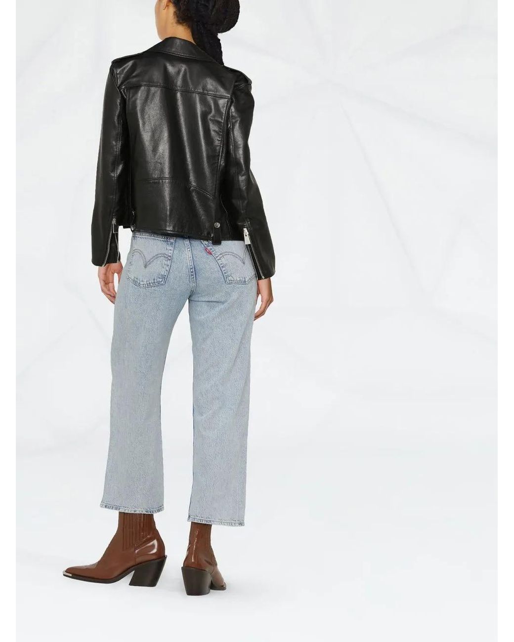 Levi's Blue Ribcage Straight Ankle Clothing