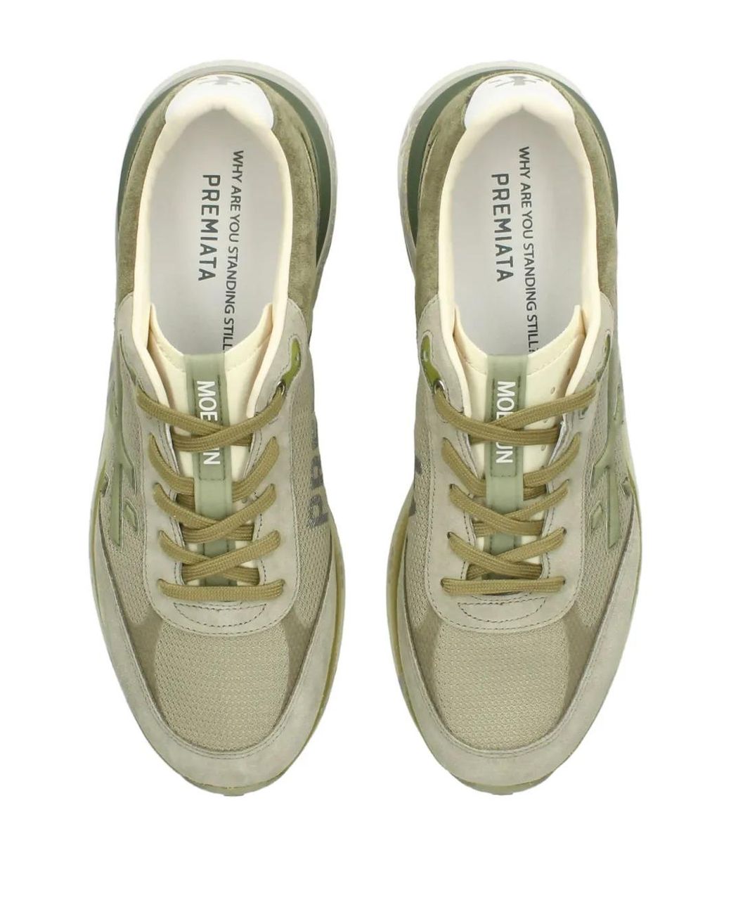 Premiata Green Sneakers for men