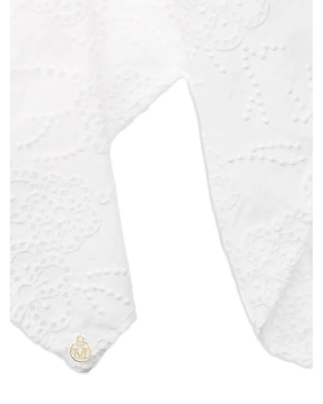 Maison Michel White Birdy Scrunchie