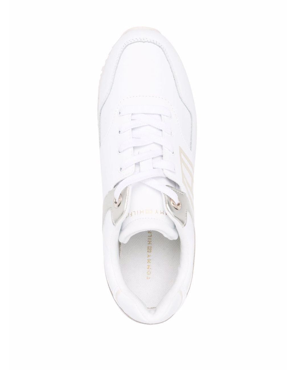 Tommy Hilfiger Leather City Runner Low-top Sneakers in White | Lyst
