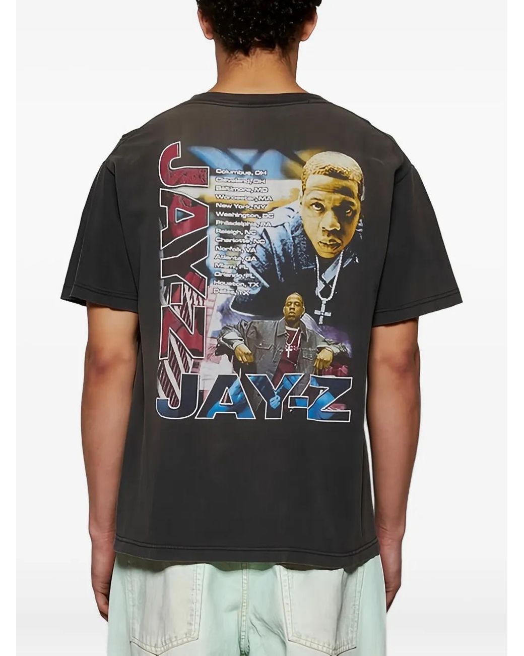 Earthling VIP Black T-Shirt Jay-Z En Coton for men
