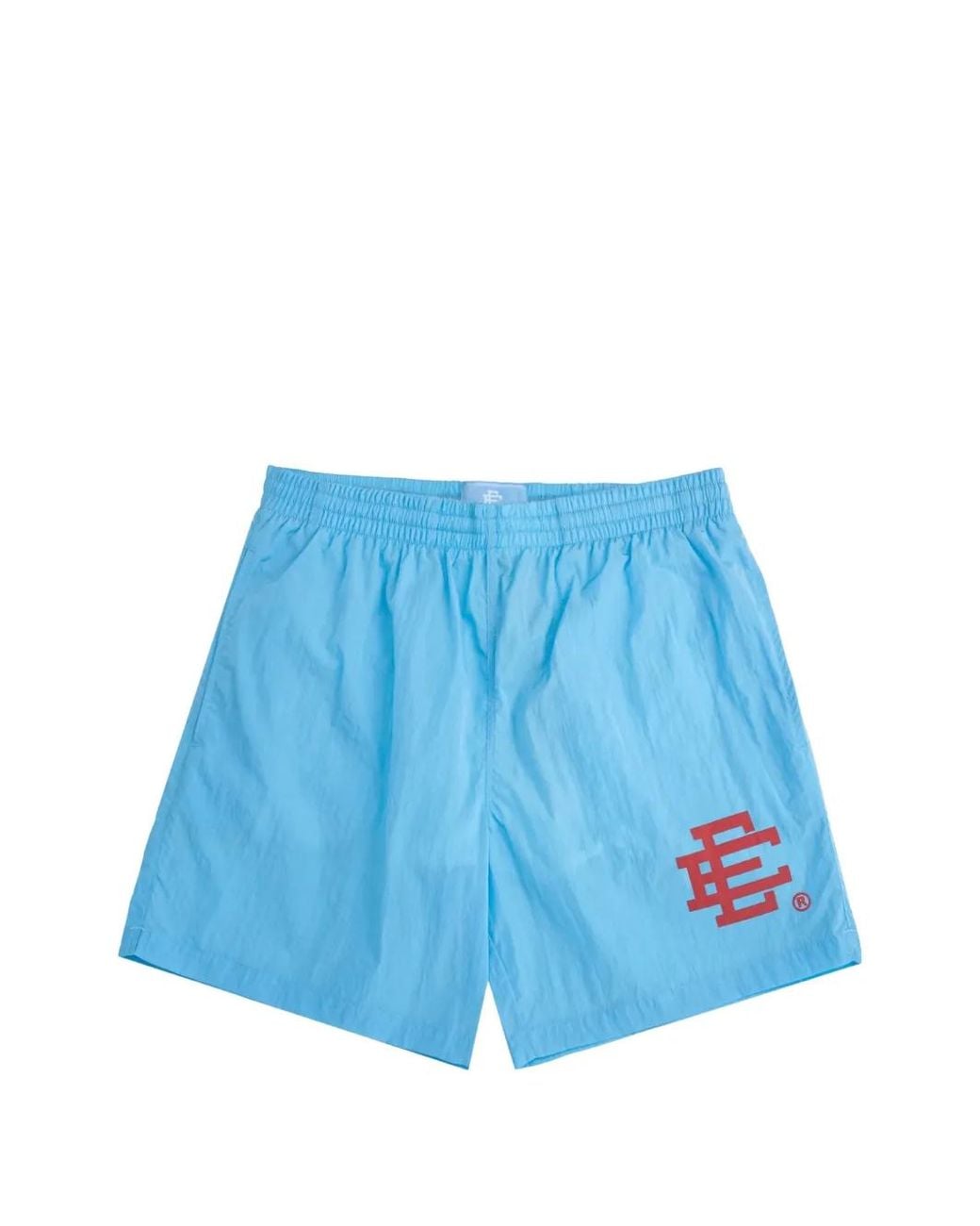 Eric Emanuel Blue Logo-Print Drawstring Swim Trunks for men