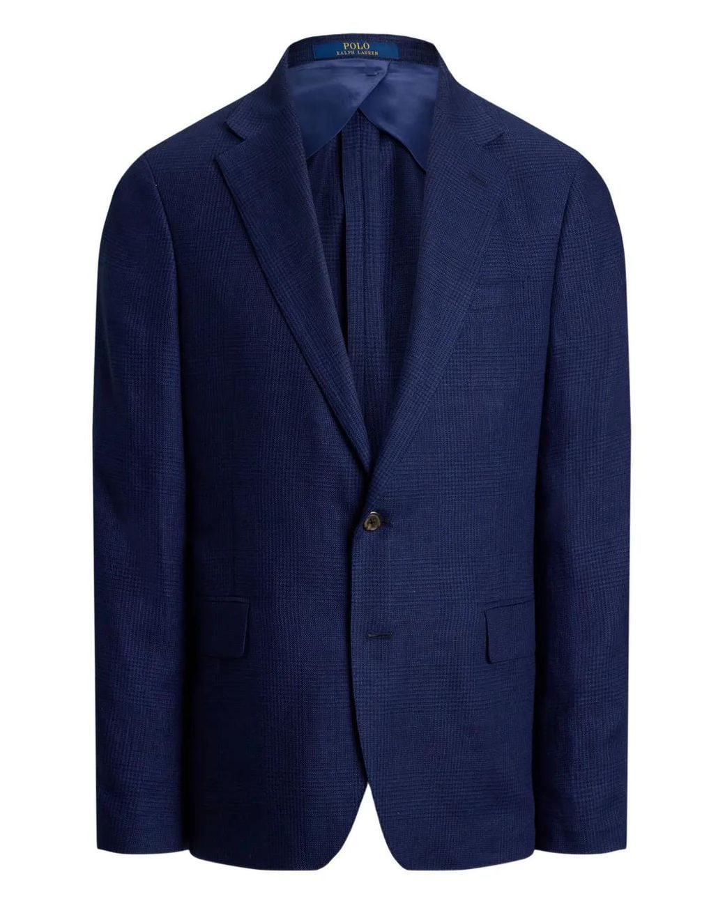 Polo Ralph Lauren Blue Check Single-Breasted Blazer for men