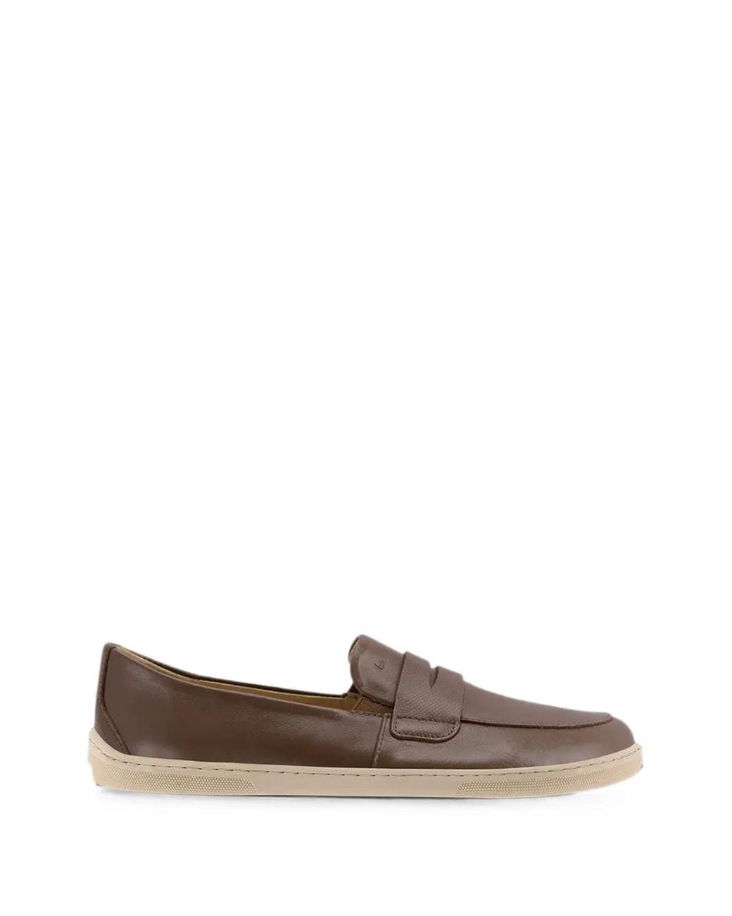 Be Lenka Brown Baskets Buena En Cuir Sans Lacets