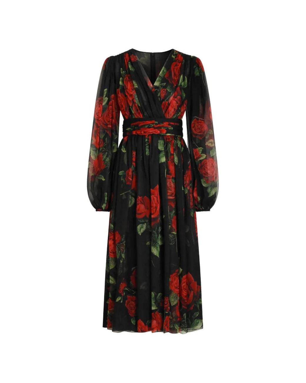 Dolce & Gabbana Black Midi Dress