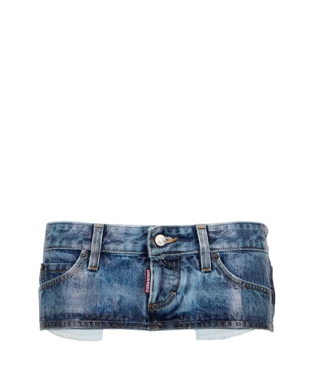 DSquared² Blue Hot Skirt