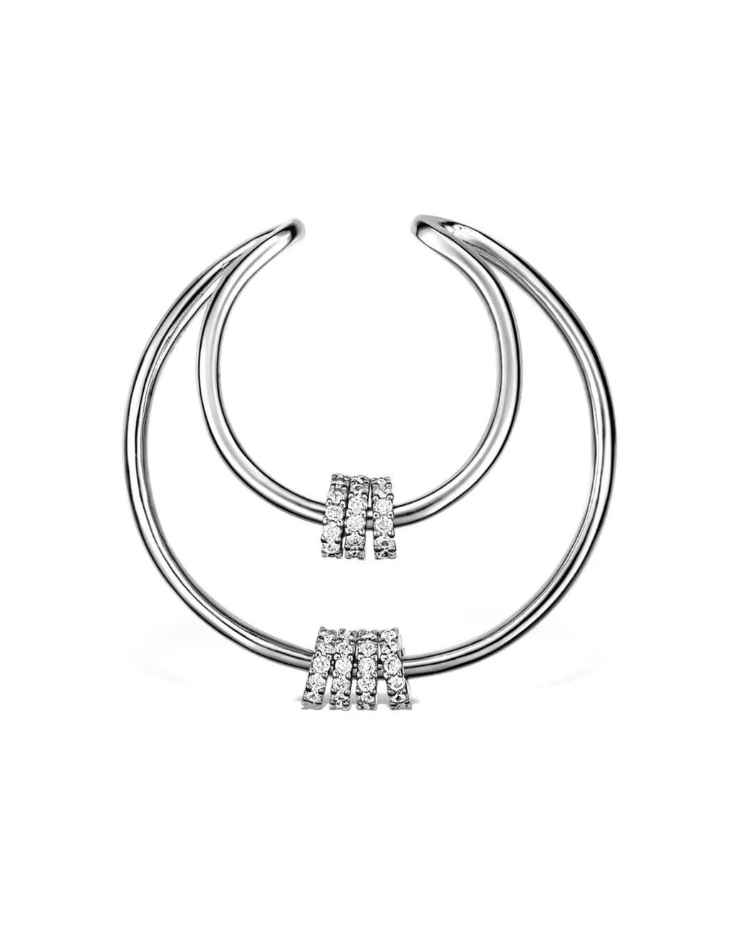 Elle Macpherson White Zweireihiger Ear Cuff