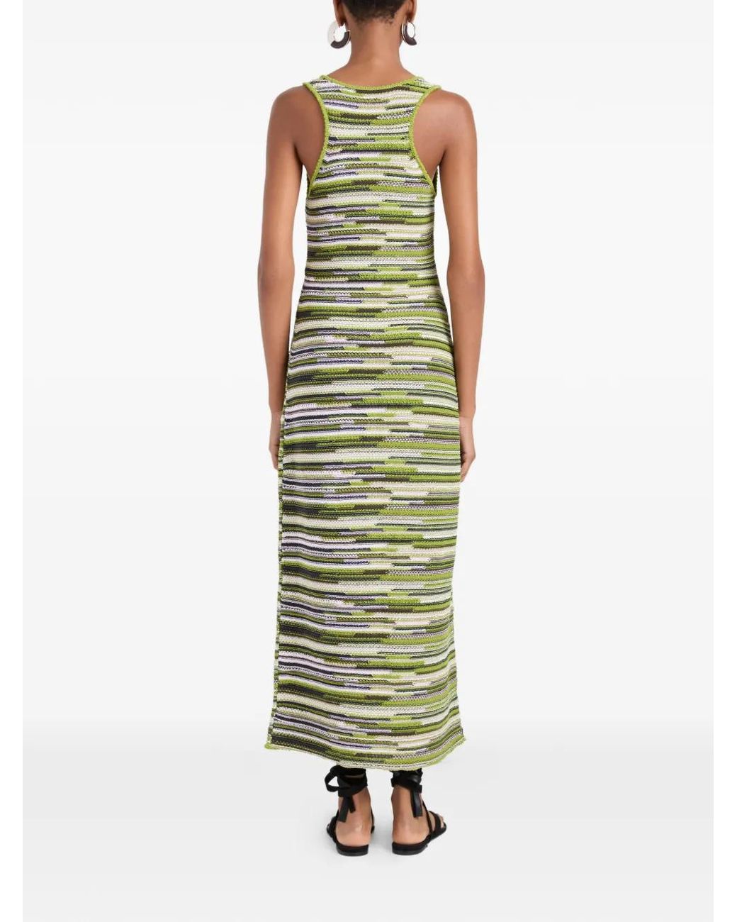 Proenza Schouler Green Zinah Knit Dress