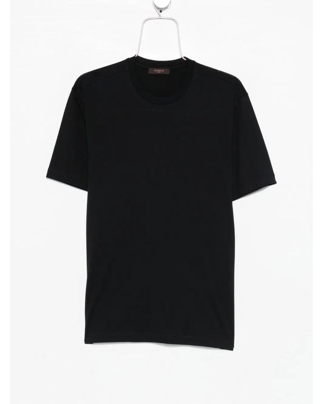 Zanone Black Crew-Neck T-Shirt for men