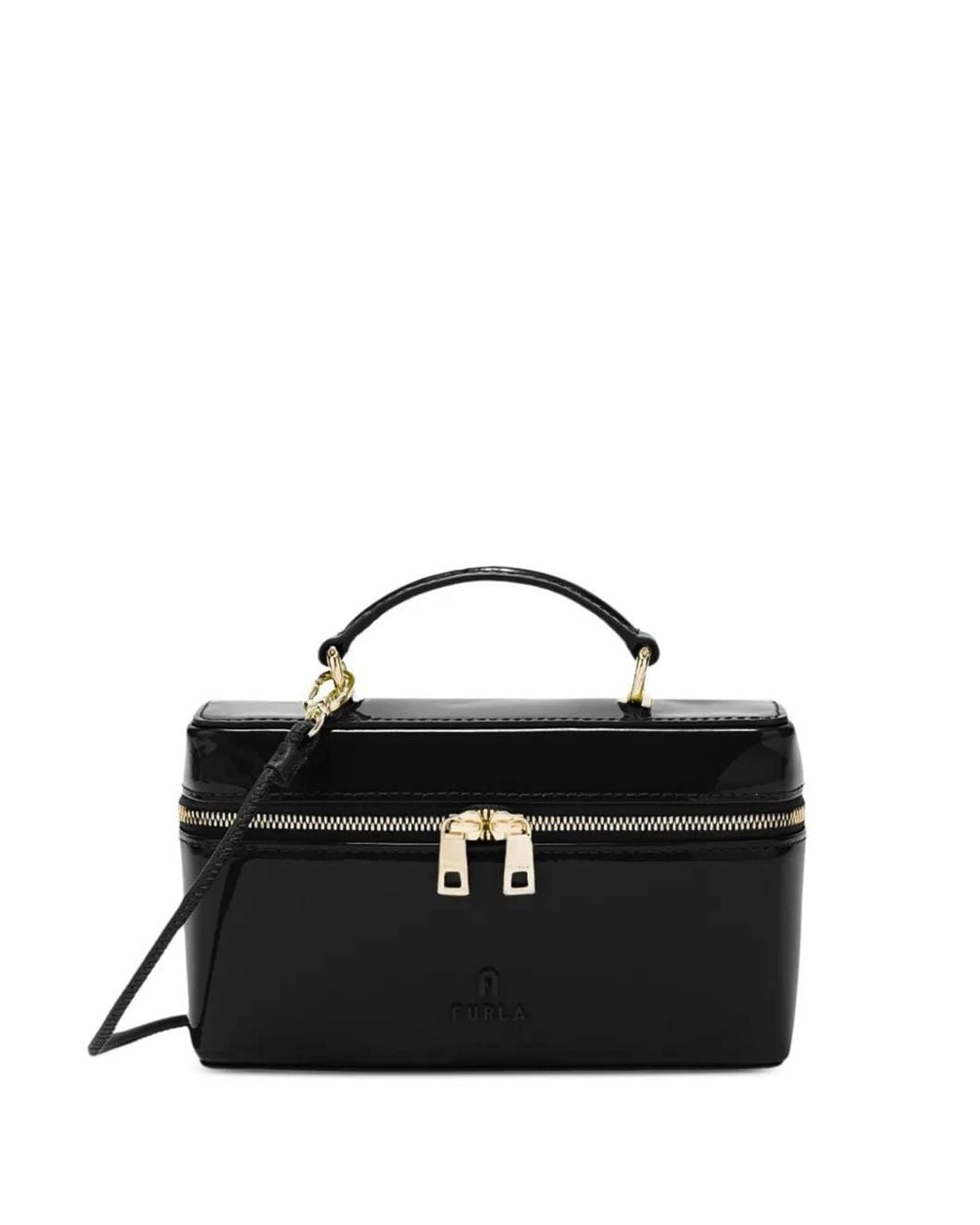 Furla Black Camelia Mini Bag