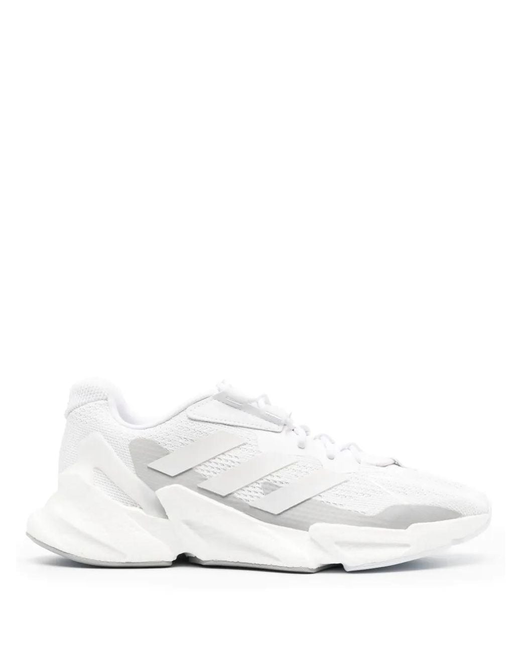 Adidas White Panelled Low-Top Sneakers for men