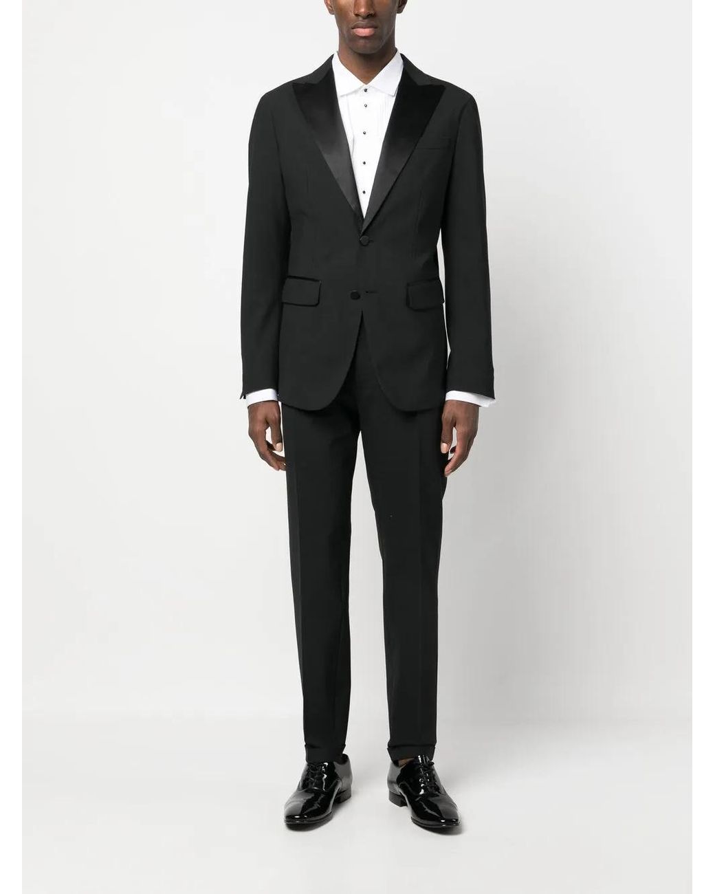 DSquared² Black Tailored Single-Breasted Suit for men