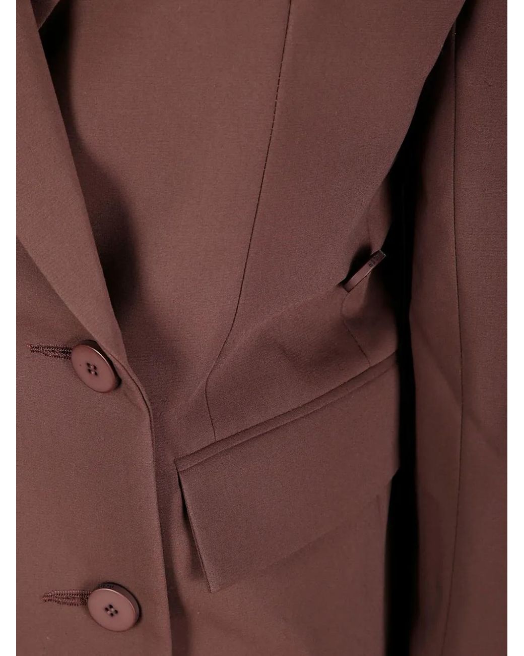 OTTOLINGER Brown Split-Detail Buttoned Blazer
