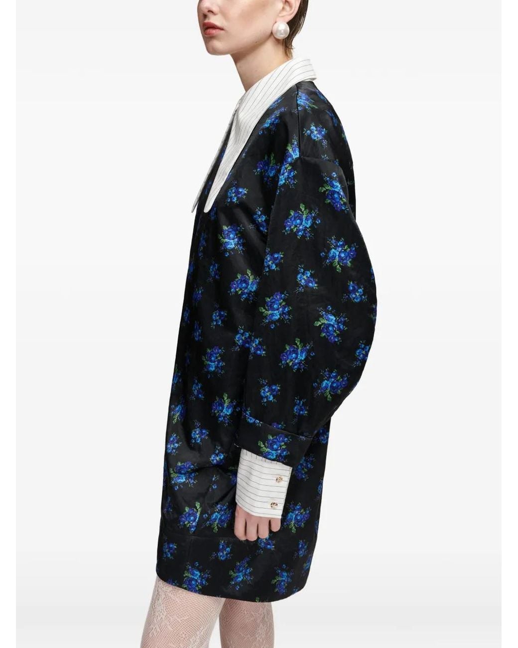 Essentiel Antwerp Blue Kambridge Mini Dress