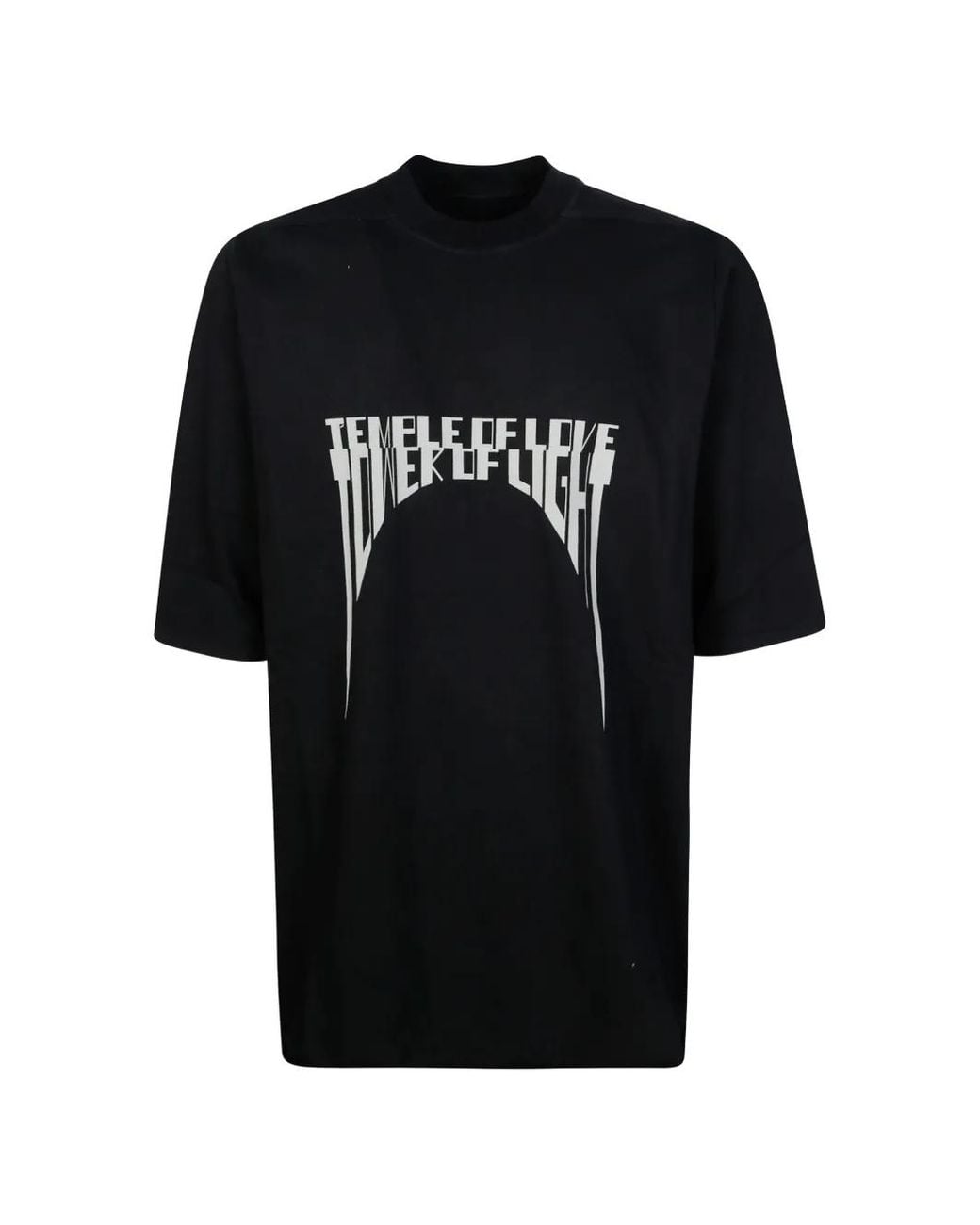 Rick Owens Black Jumbo Ss T-Shirt for men