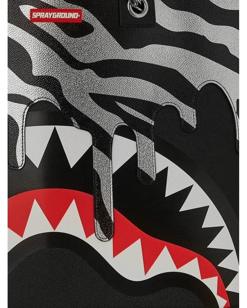 Sprayground Black Ze Shark Predator Tote Bag