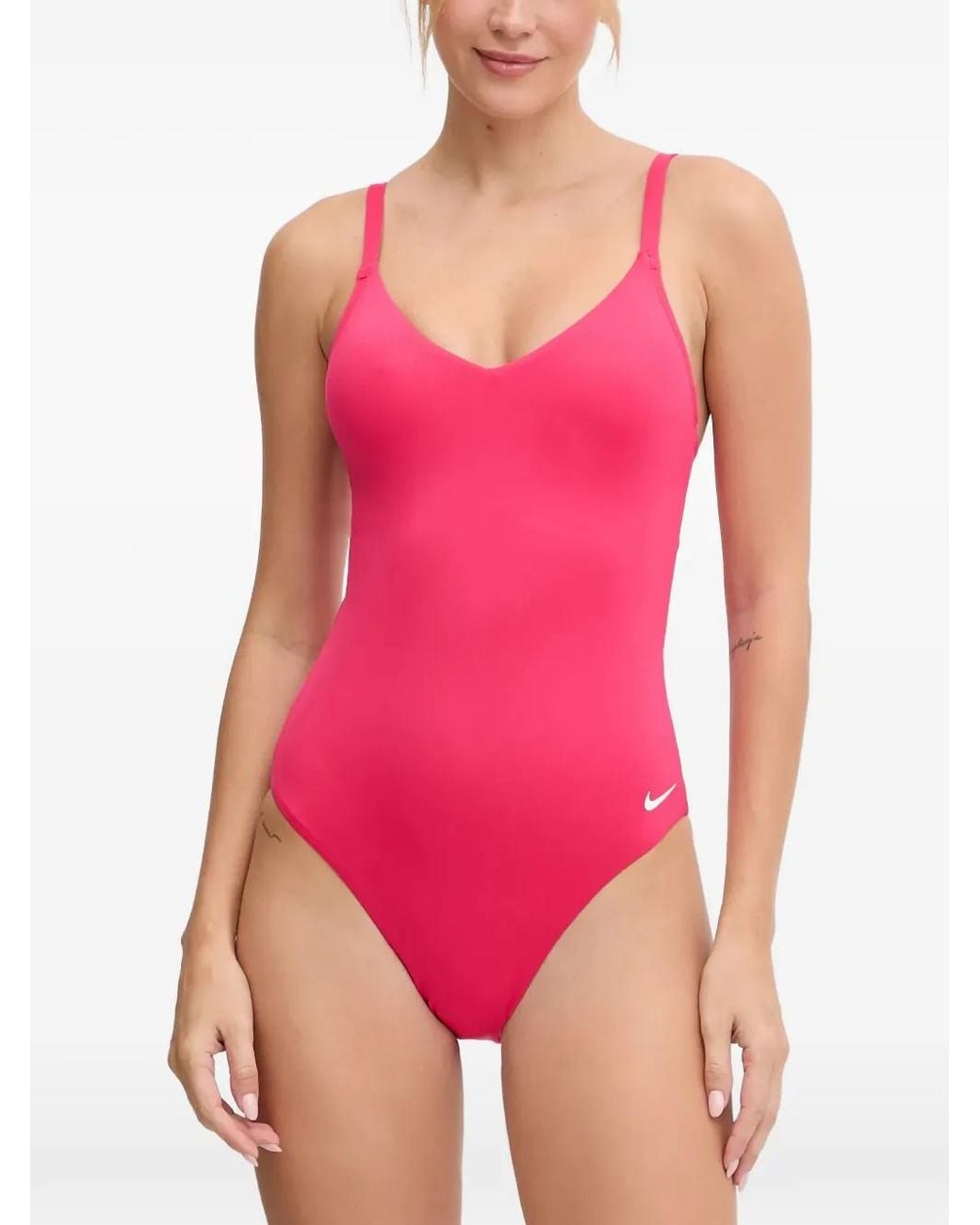 Nike Pink Effortless Essential Swimsuit