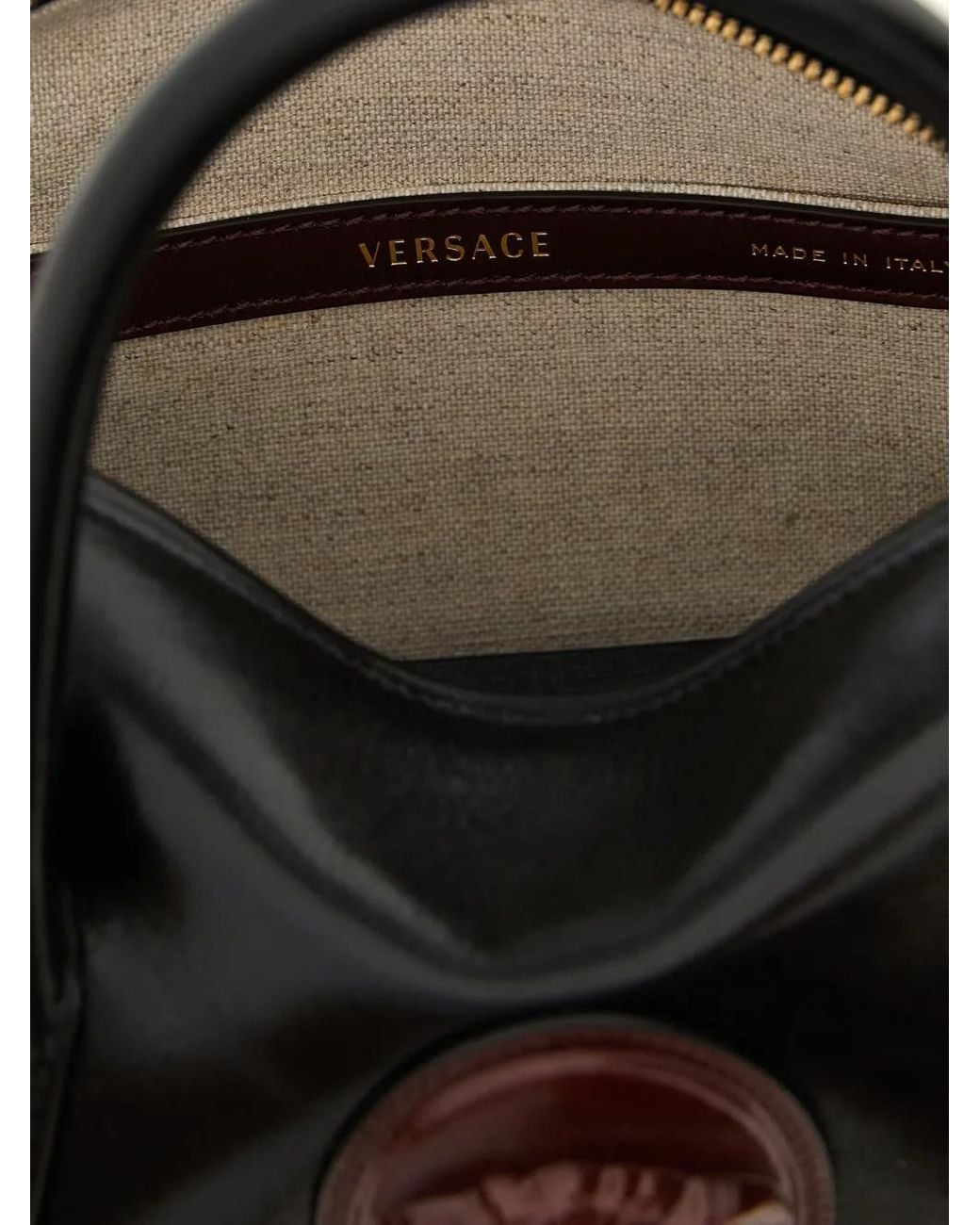 Versace Black Petit Sac À Main Rommy