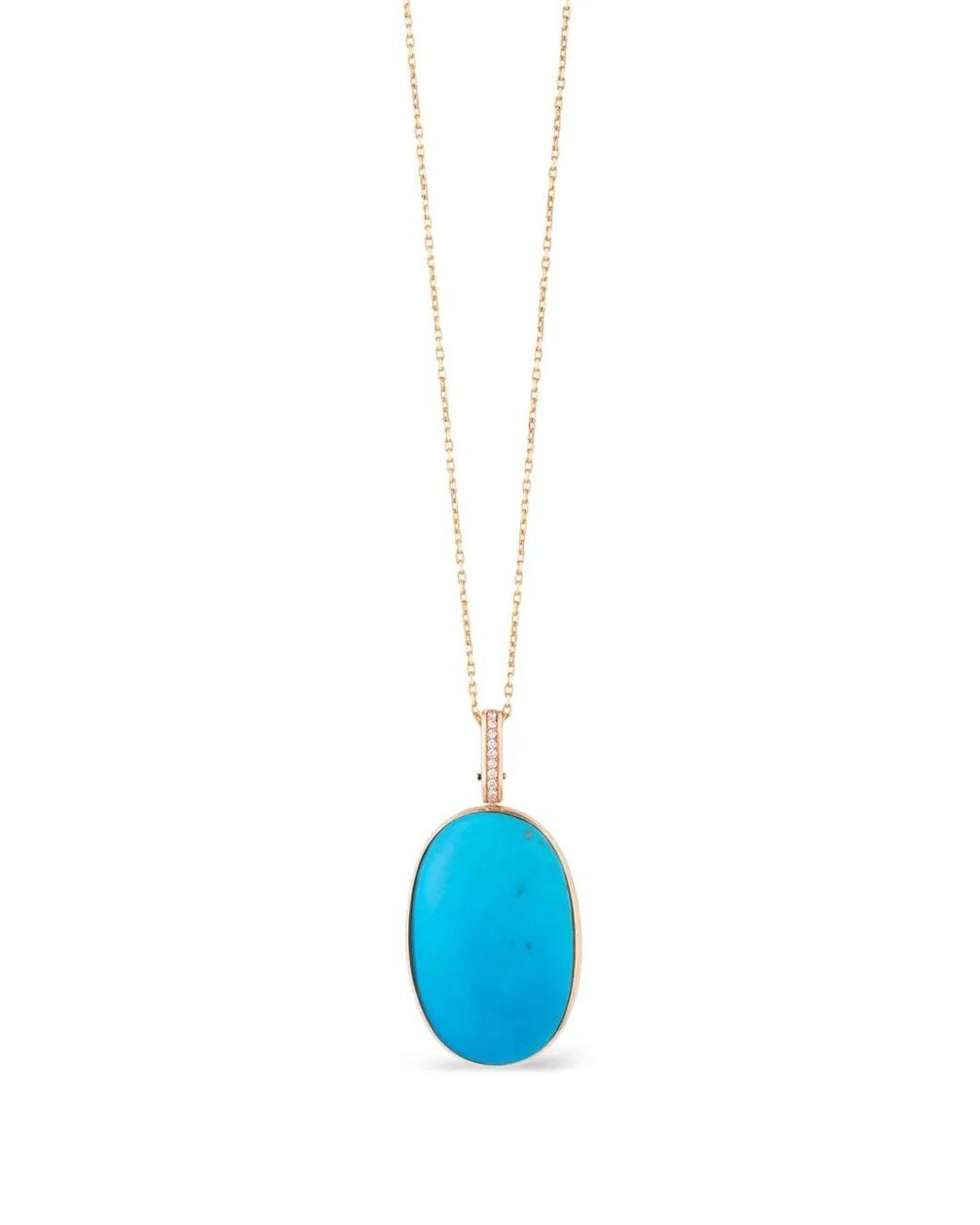 CLARA CHEHAB Blue Big Elemental And Diamond Necklace