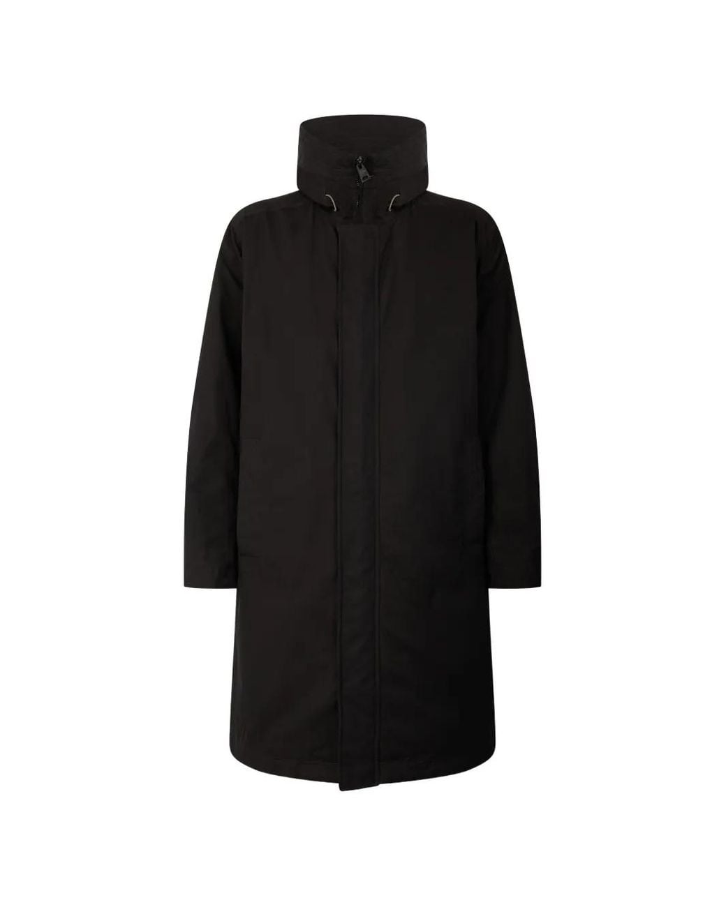 Herno Black Hooded Zip-Up Parka for men