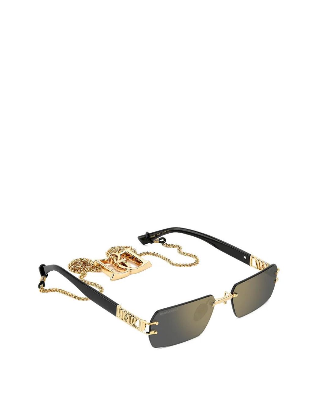 DSquared² Sonnenbrille Mit Eckigem Gestell in Metallic für Herren