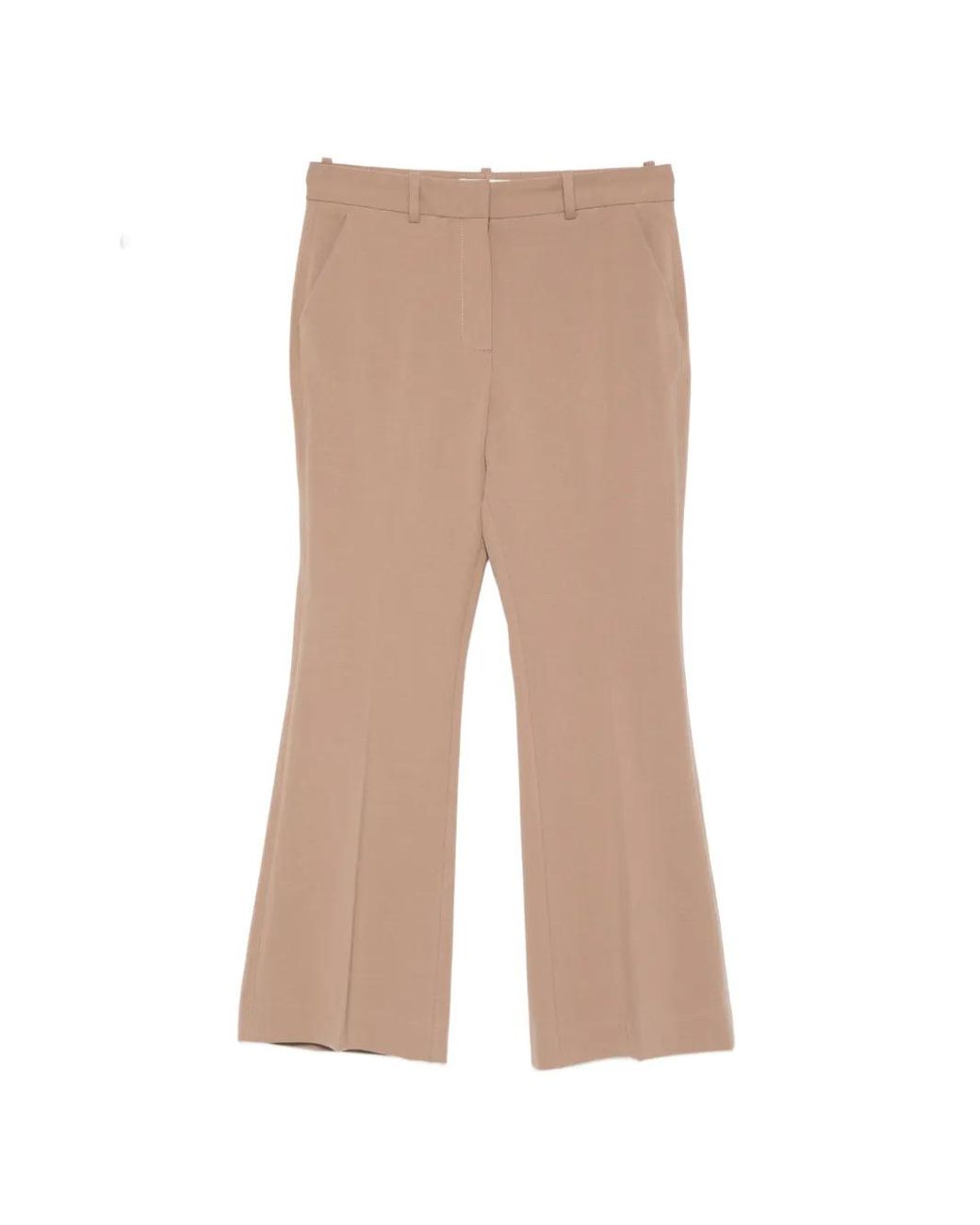 Circolo 1901 White Flared Trousers