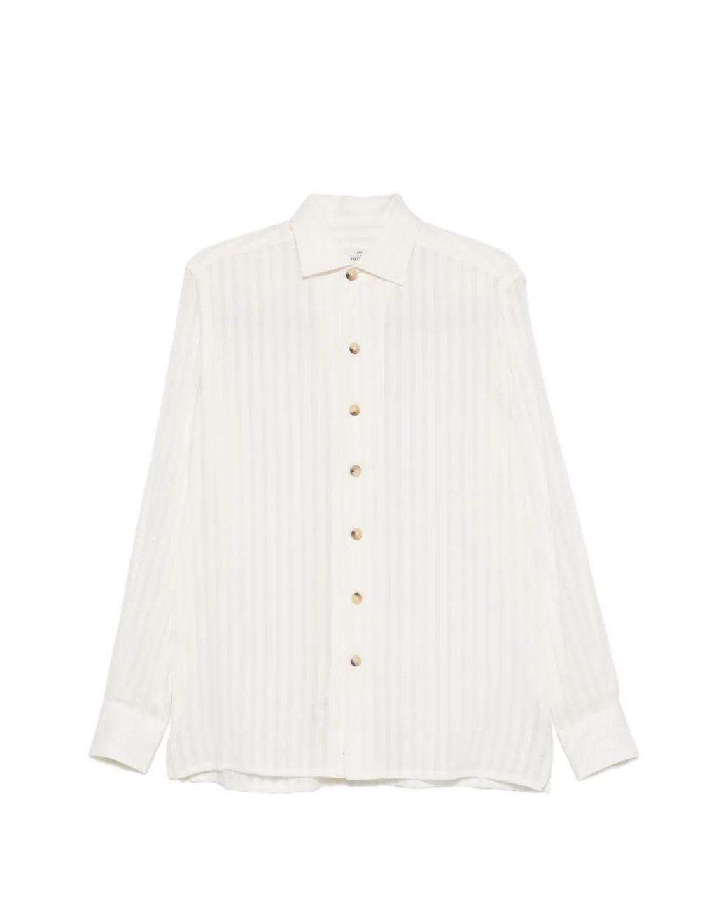 Alessandro Gherardi White Striped Button Shirt for men