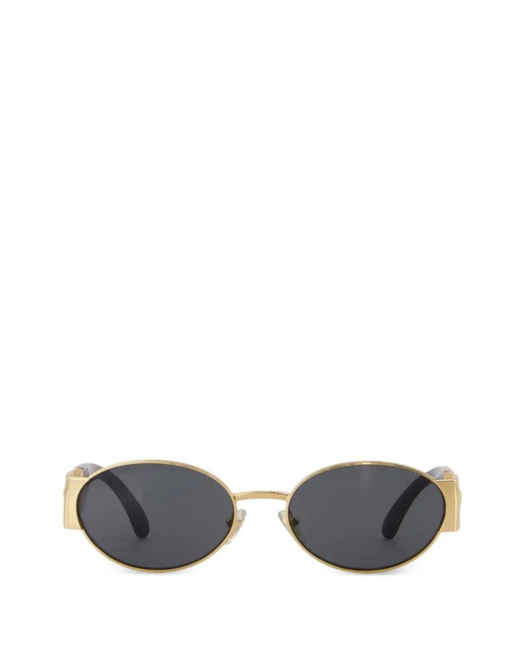 Versace Metallic Oval-Frame Sunglasses
