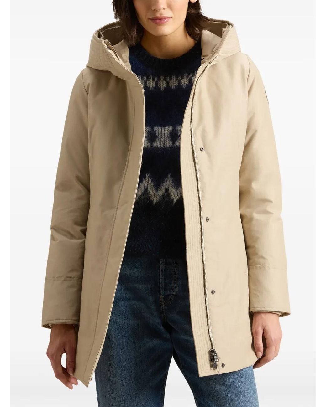 Woolrich Natural Boulder Parka Coat