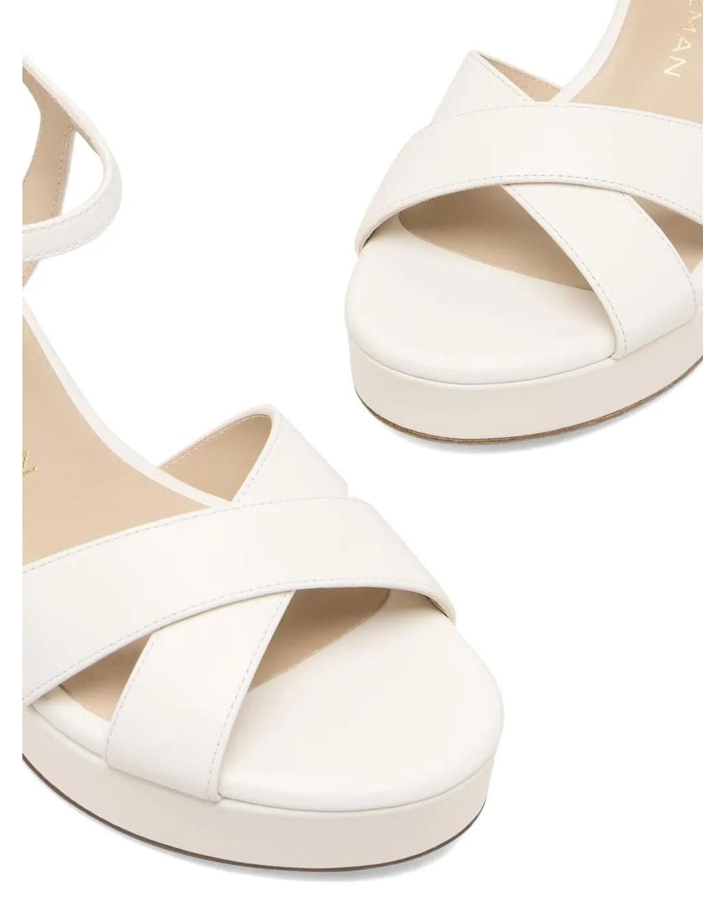 Stuart Weitzman Natural Dayna Platform Sandals