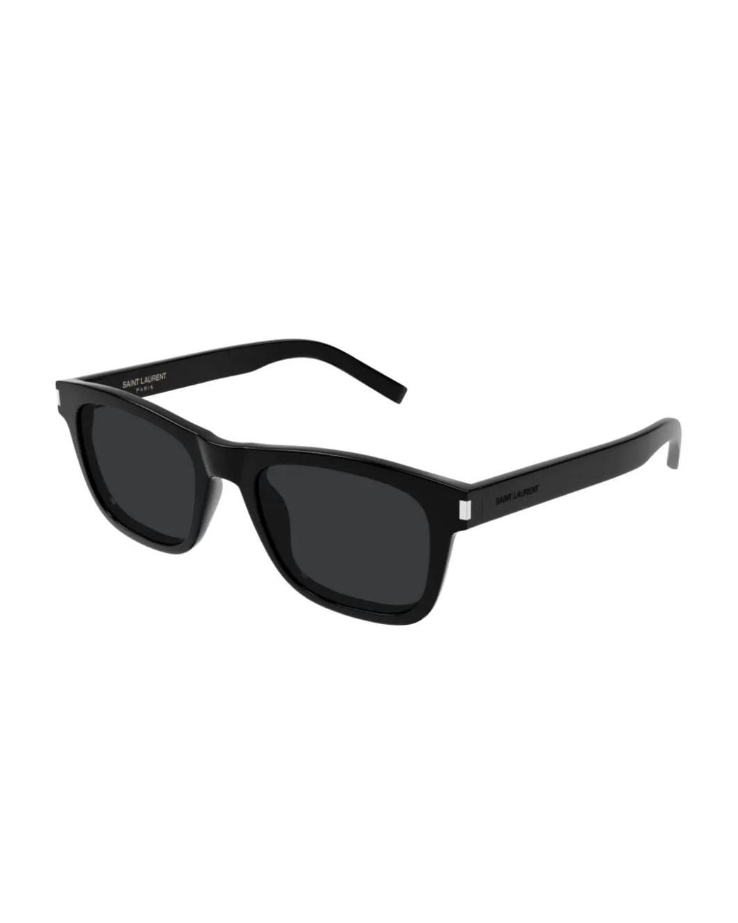Saint Laurent Black Square-Frame Sunglasses