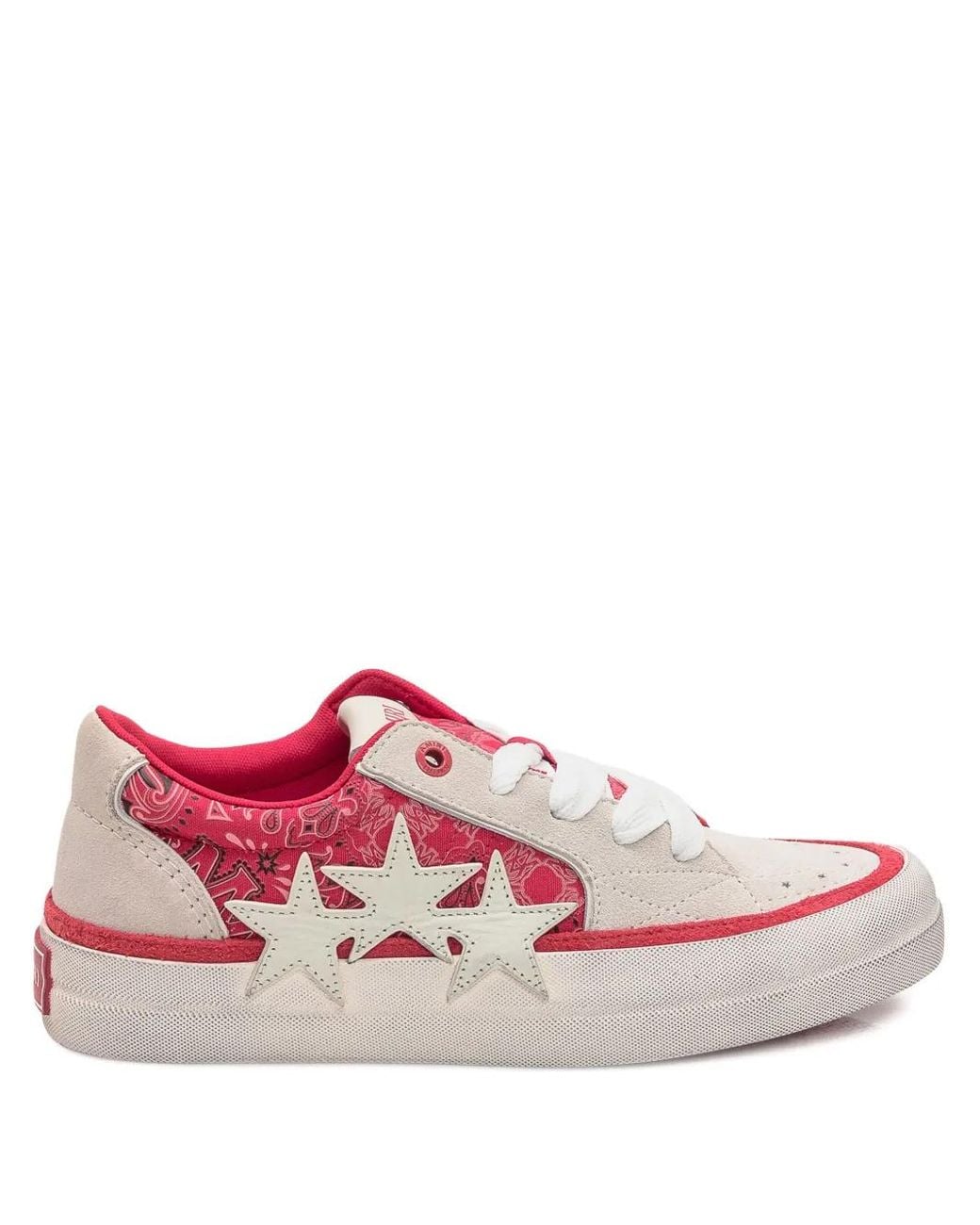 Amiri Pink Bandana Skate Paisley-Print Trainers for men