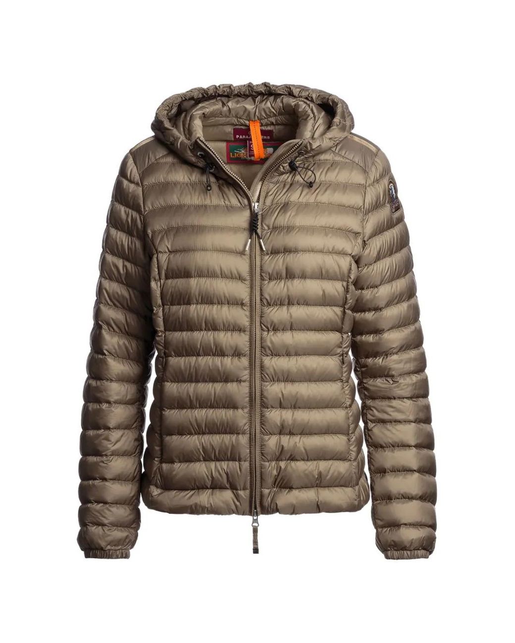 Parajumpers Brown Genie Hooded Puffer Jacket