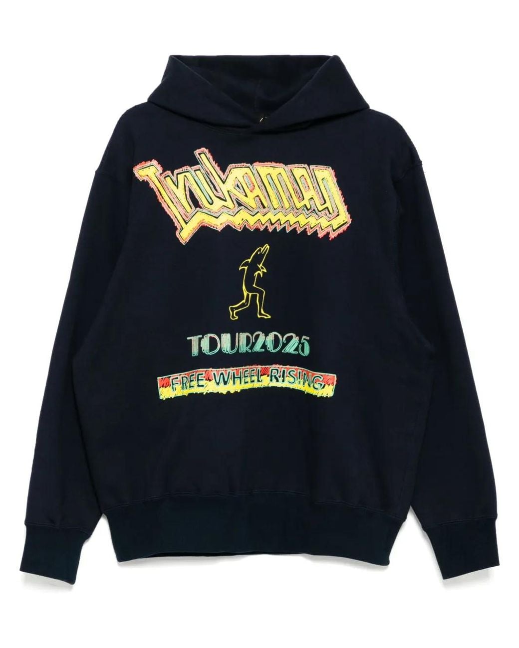 Kolor Blue Graphic-Print Hoodie for men