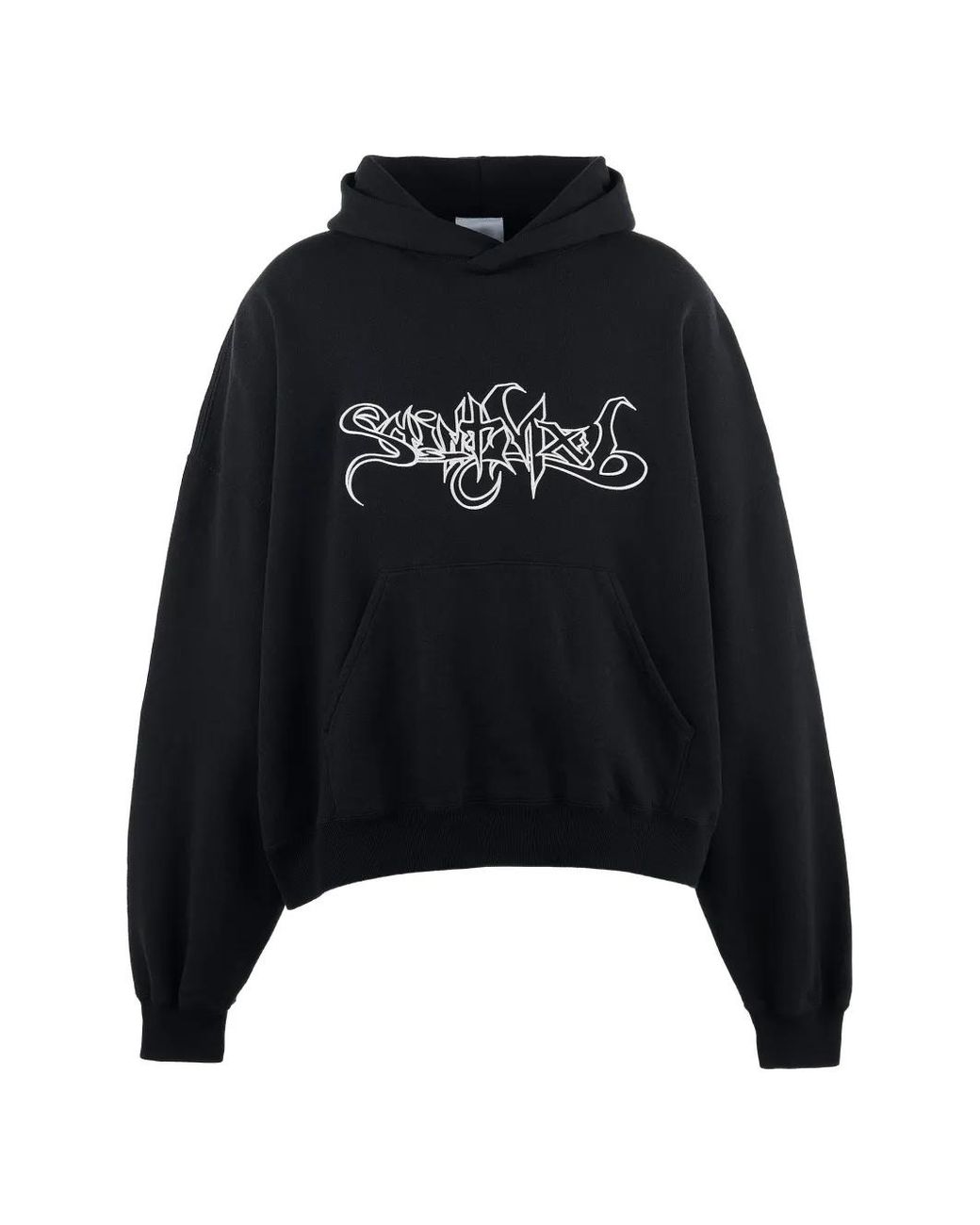 SAINT Mxxxxxx Black Mx6 Logo-Print Hoodie for men