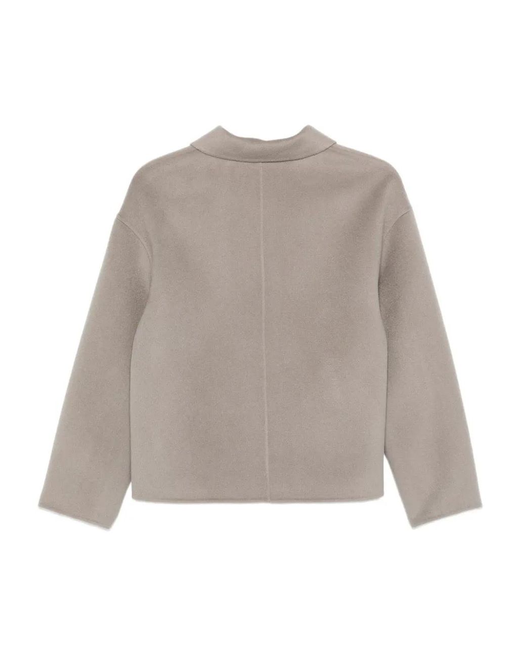 Liska Gray Jack Front-Button Jacket