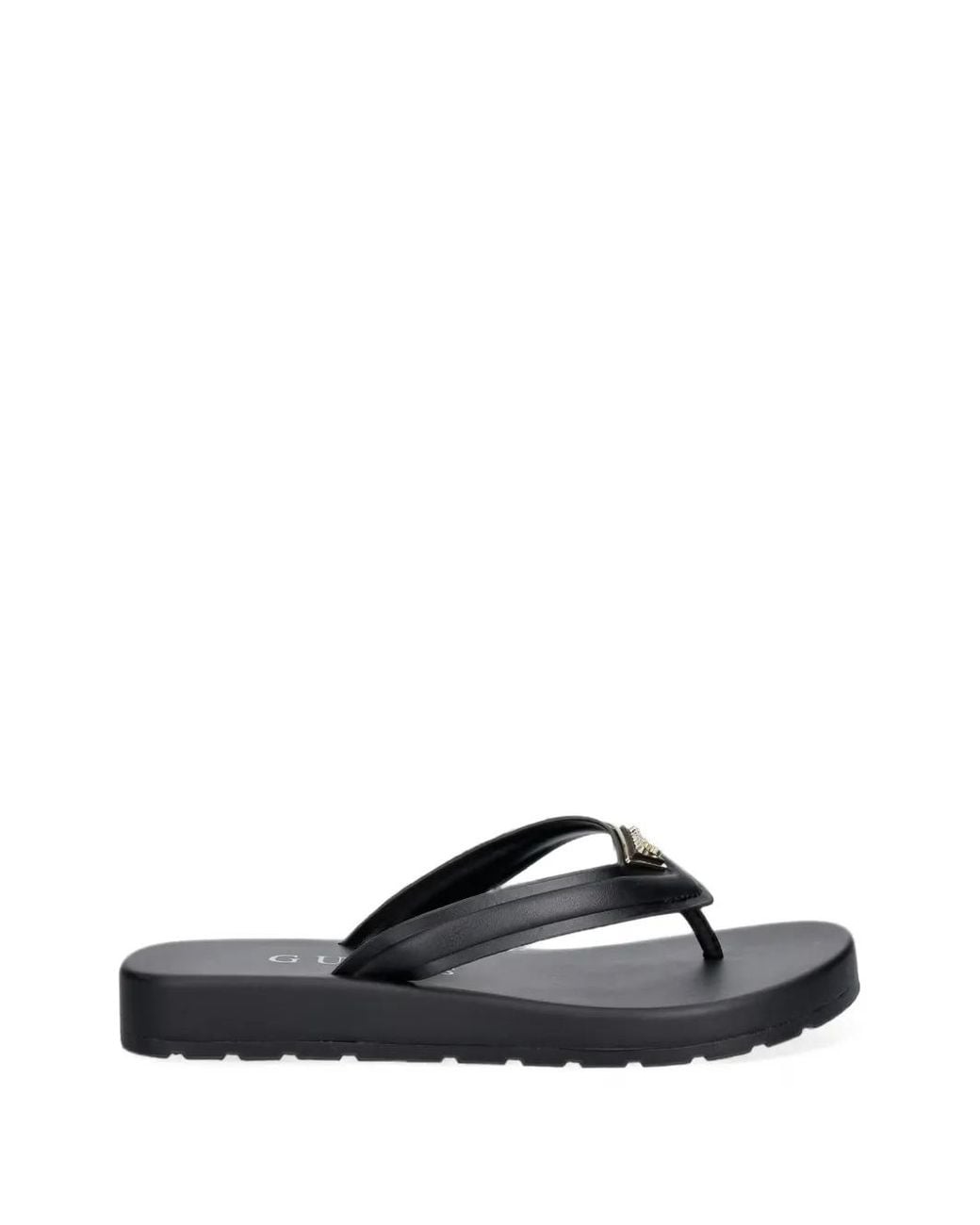 Guess Black Candry Logo Sandals