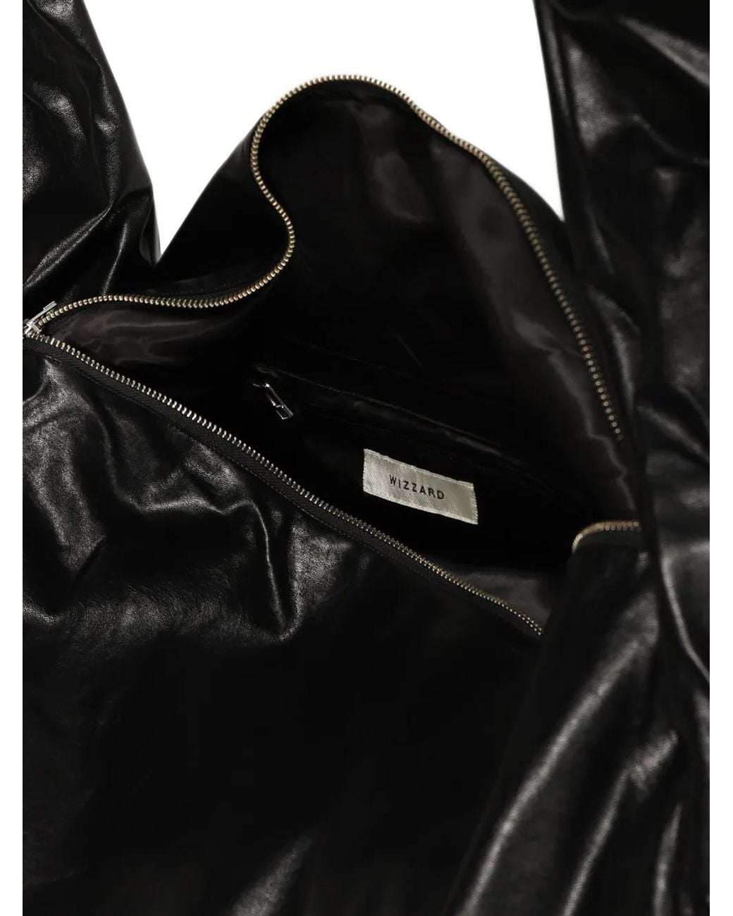 WIZZARD Black Sac Porté Épaule À Effet Ondulé for men