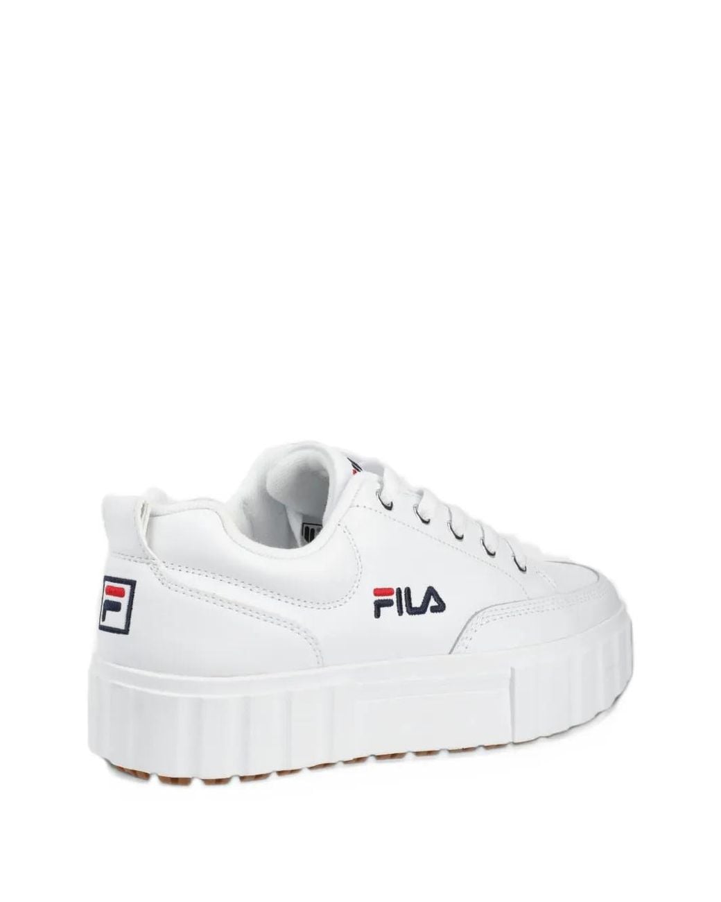 Fila White Baskets Sandblast À Plateforme