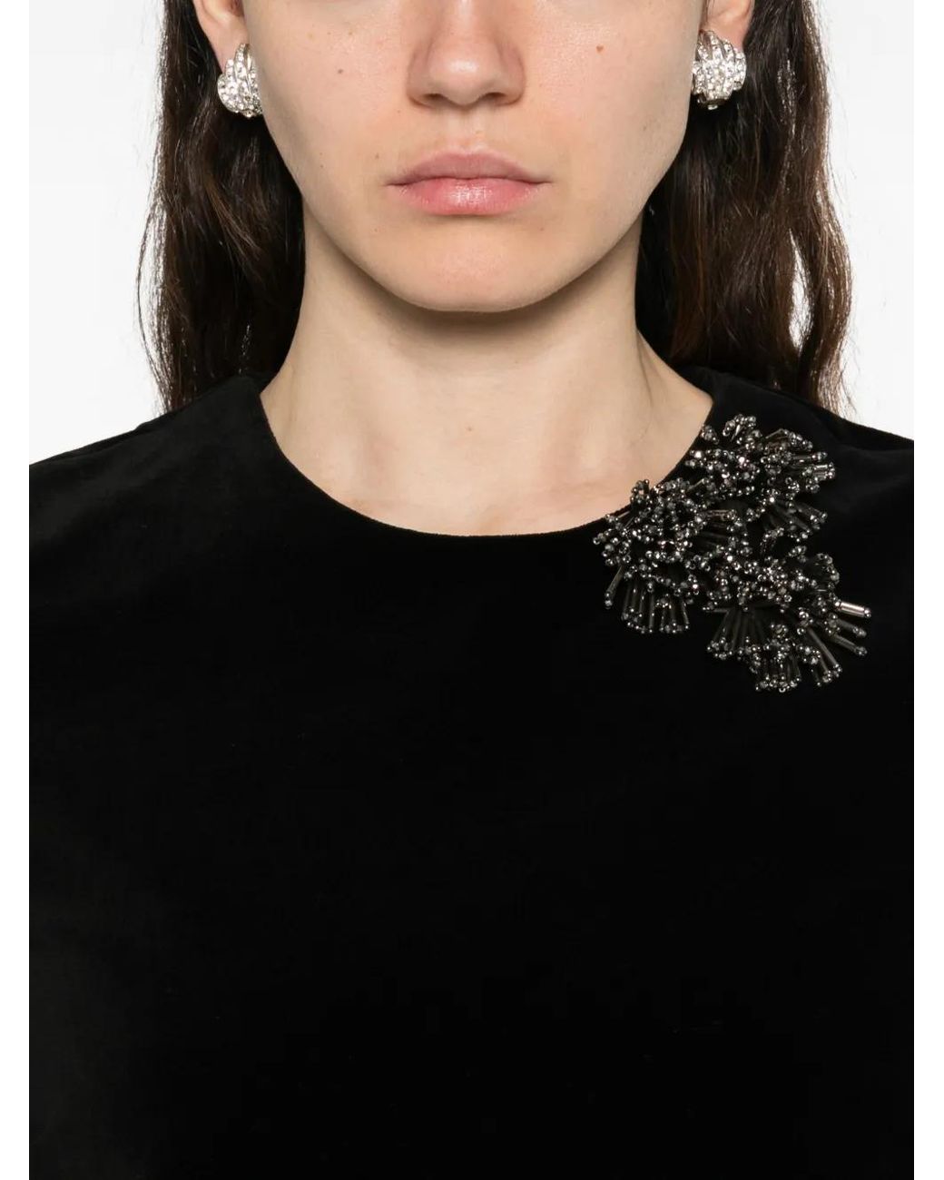 Robe Courte Danee À Manches Bouffantes Isabel Marant en coloris Black