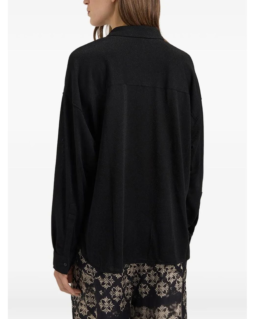 Momoní Black Pitanga Bis Oversized Shirt