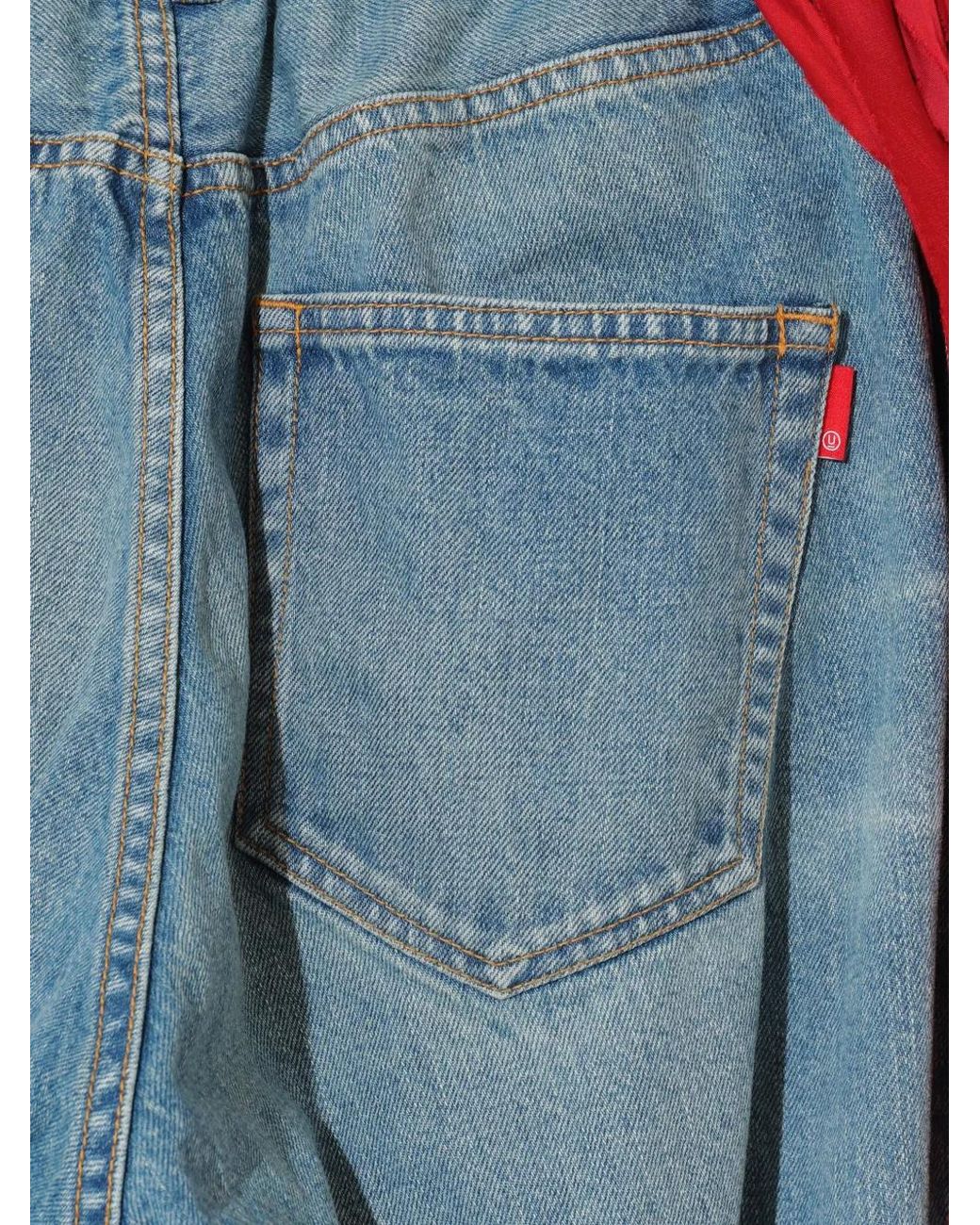 Undercover Blue Frayed Jeans