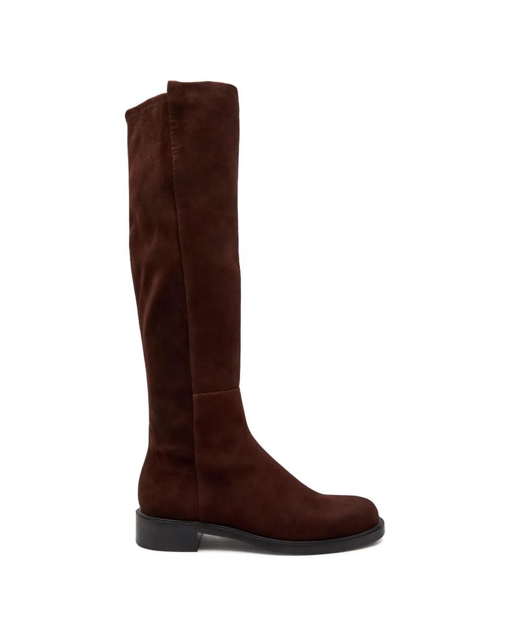 Stuart Weitzman Brown Panelled Knee-High Boots
