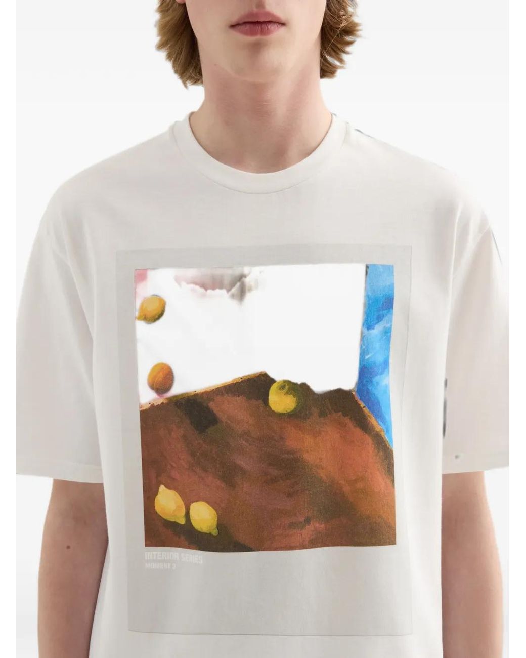 Jil Sander White Cotton Crew-Neck T-Shirt for men
