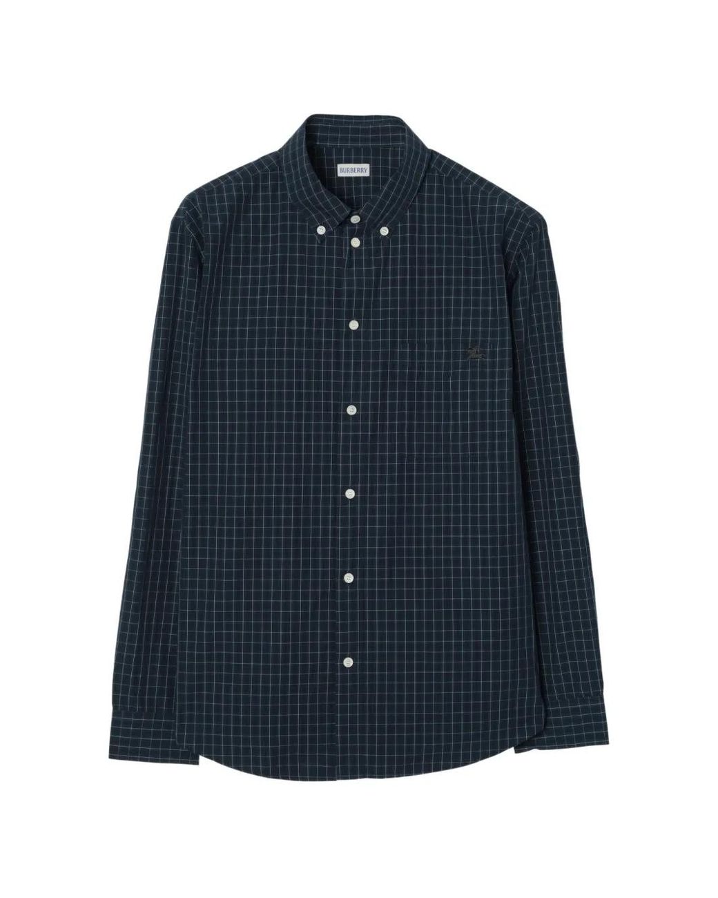 Burberry Blue Chemise À Carreaux Check for men