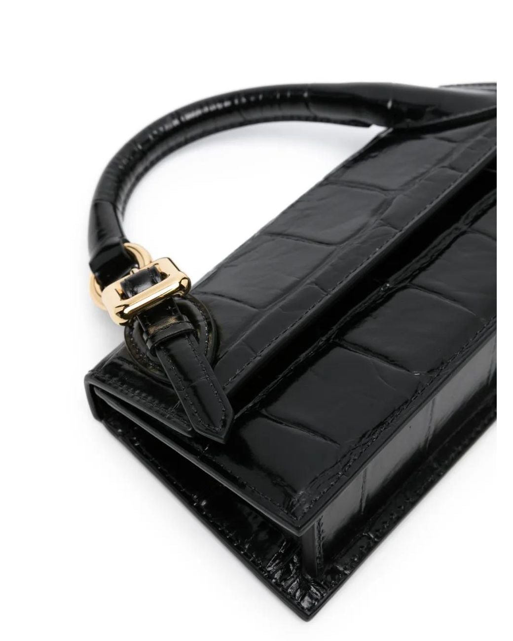 Jacquemus Black Le Chiquito Long Boucle Tote Bag