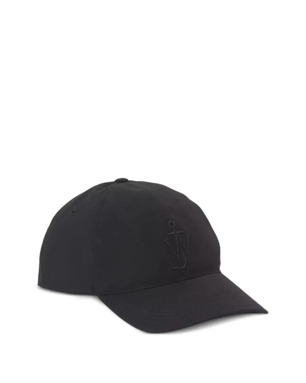 J.W. Anderson Black Waxed Cotton Baseball Cap