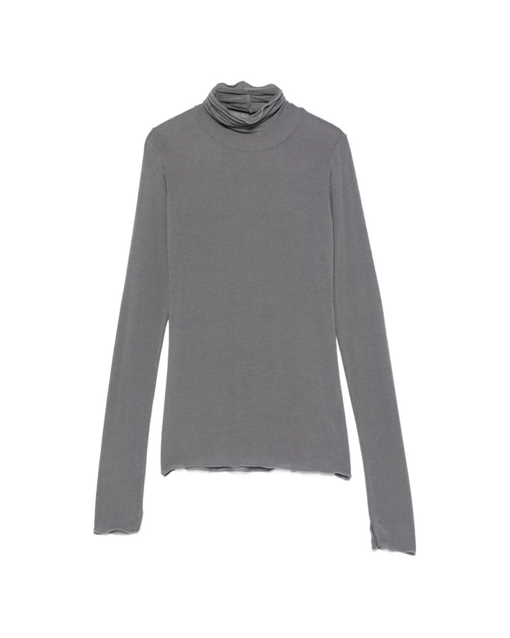 Daniele Fiesoli Gray Turtle-Neck Cashmere Knit