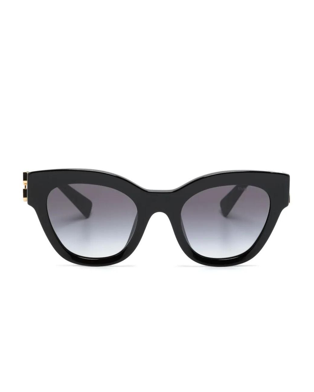 Miu Miu Black Logo-Lettering 01Ys Sunglasses