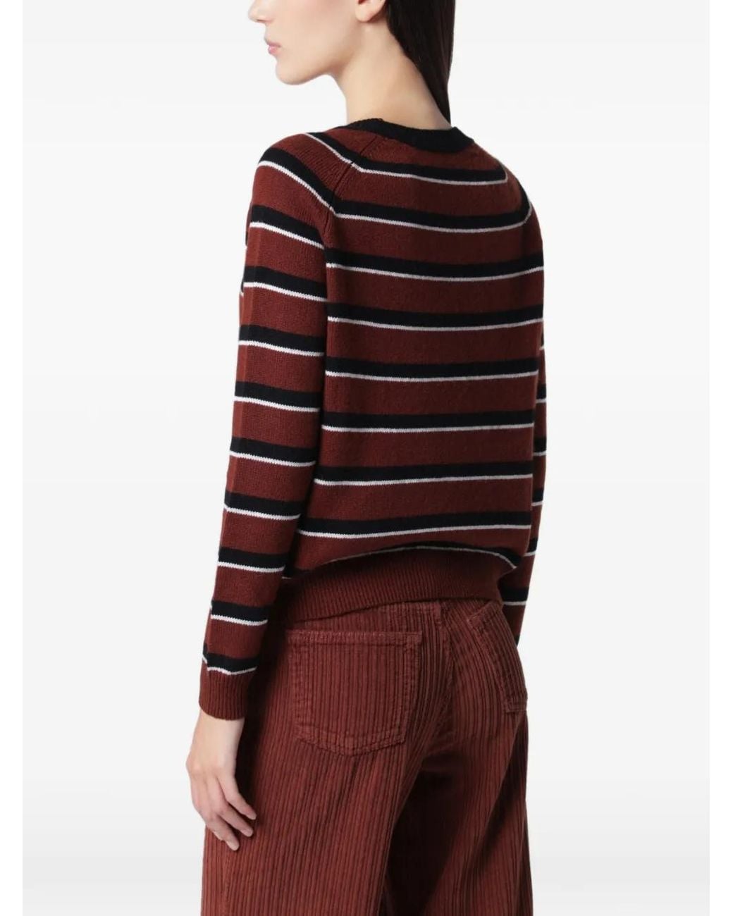 Alexandra Dye Alexandra Golovanoff Mila Striped Sweater in Red | Lyst